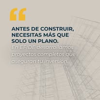 Antes de construir Grupo EFIDE